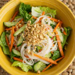 Spring Roll Salad with Peanut Dressing