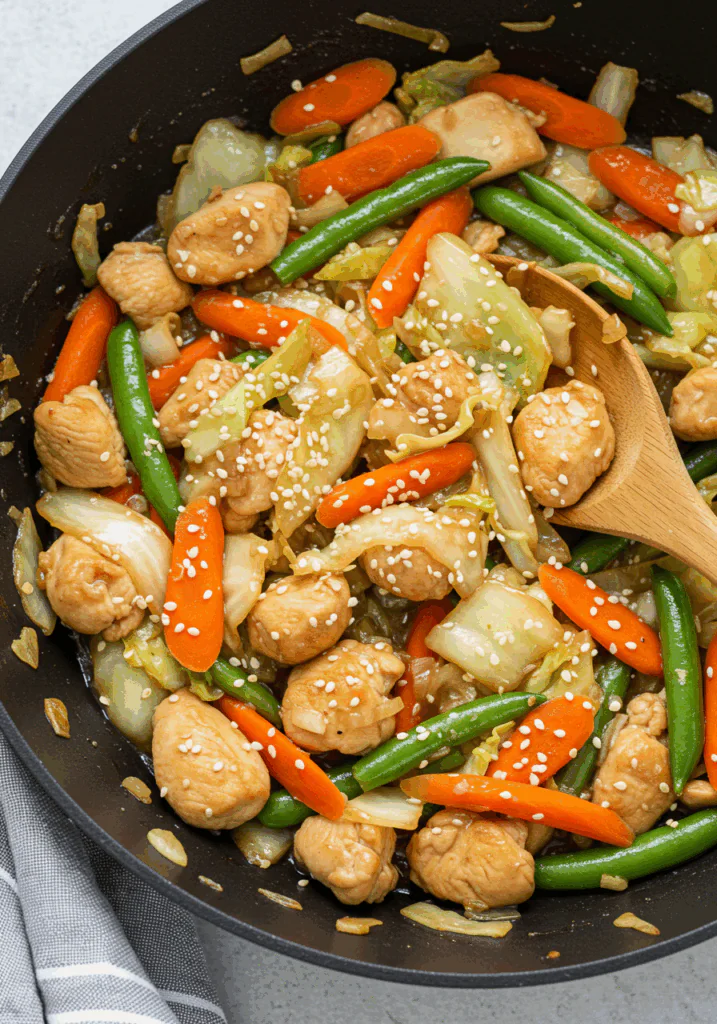 Chinese Chicken Cabbage Stir Fry