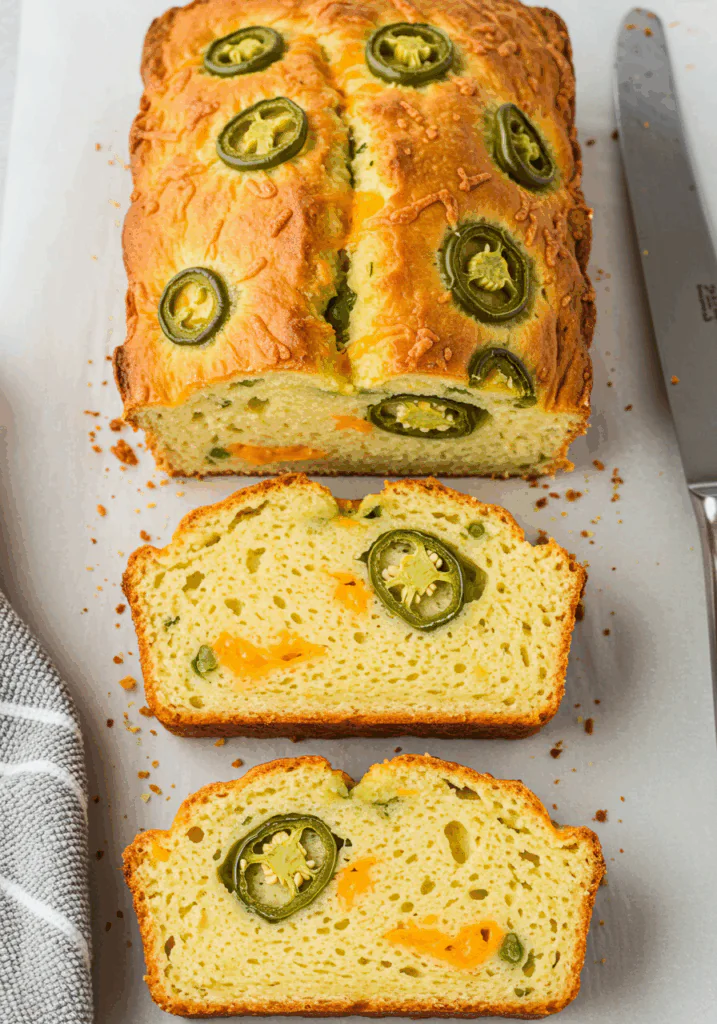Garlic Herb Jalapeño Cheddar Bread