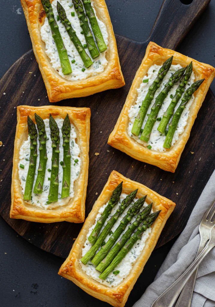 Asparagus Puff Pastry Tarts