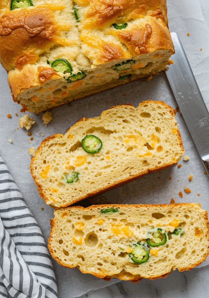 Garlic Herb Jalapeño Cheddar Bread