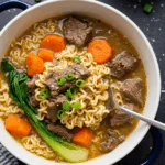 Slow Cooker Beef Ramen Noodles