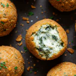 Fried Spinach & Artichoke Dip Balls