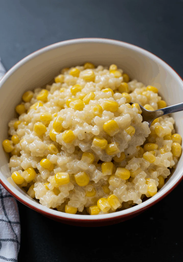 Hot buttered corn rice