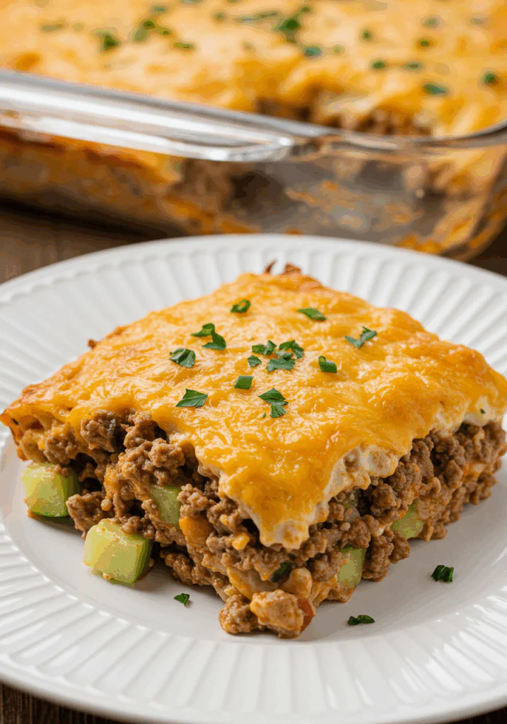 Ground Beef Zucchini Casserole
