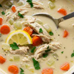 Mediterranean Lemon Chicken Soup
