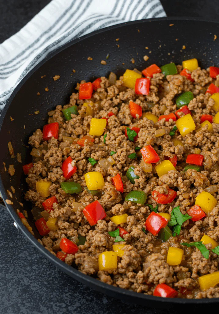 Ground Turkey and Peppers