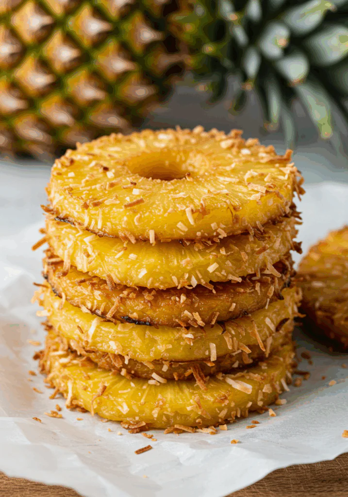 Fried Pineapple with Coconut Crust
