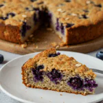 Healthy Yogurt Oat Blueberry Breakfast Cake