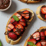 Chocolate Strawberry Bruschetta