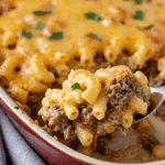 Mac and Cheese Meatloaf Casserole