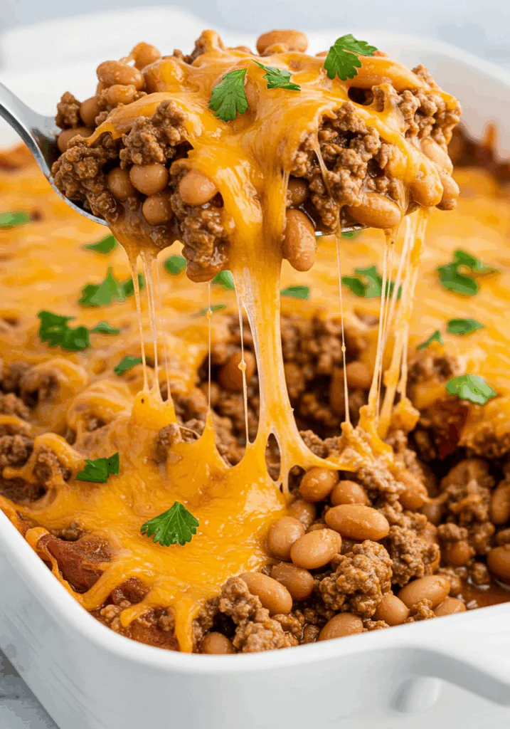 Ground Beef & Baked Bean Casserole