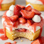 Strawberry Earthquake Cake