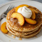 Cinnamon Peach Pancakes