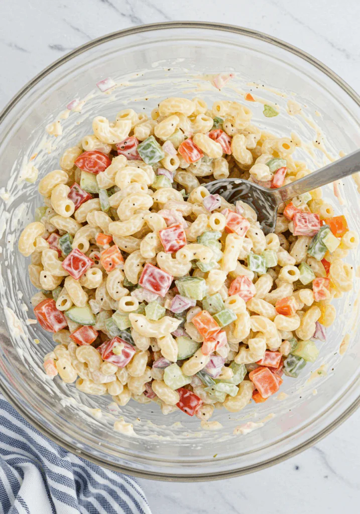 Healthy Creamy Pasta Salad
