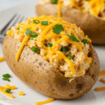 Crack Chicken Stuffed Baked Potatoes