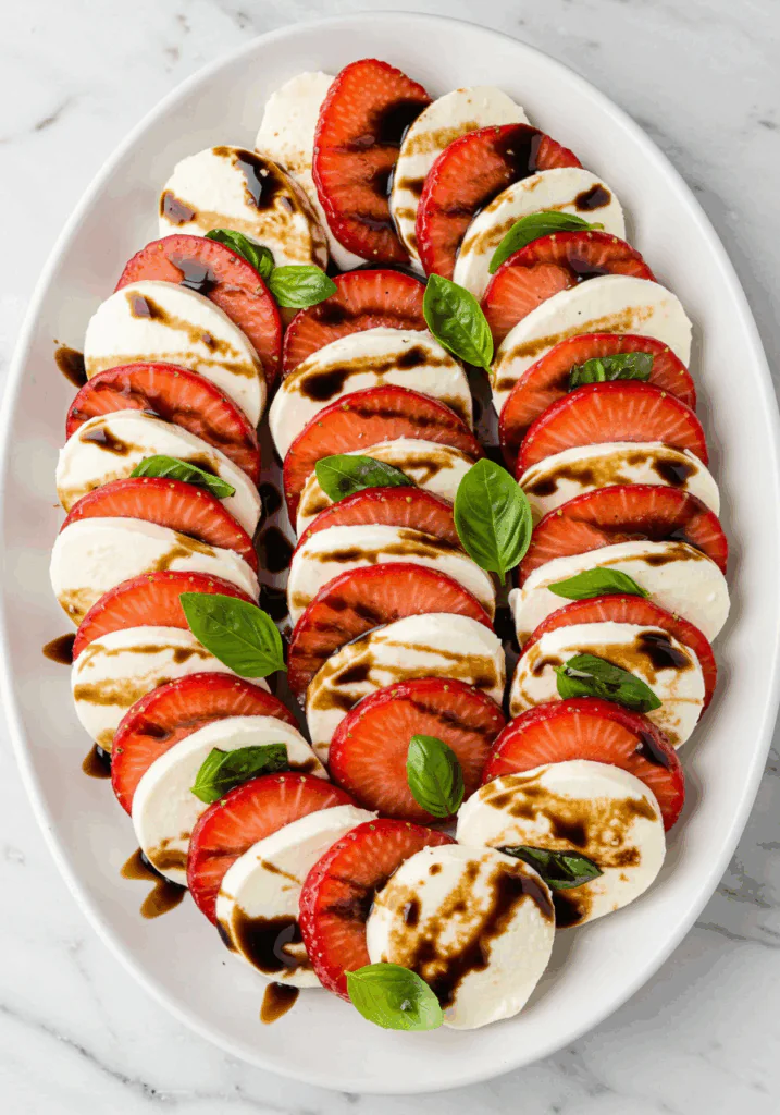 Balsamic Strawberry Caprese