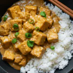 Peanut Tofu with Coconut Rice