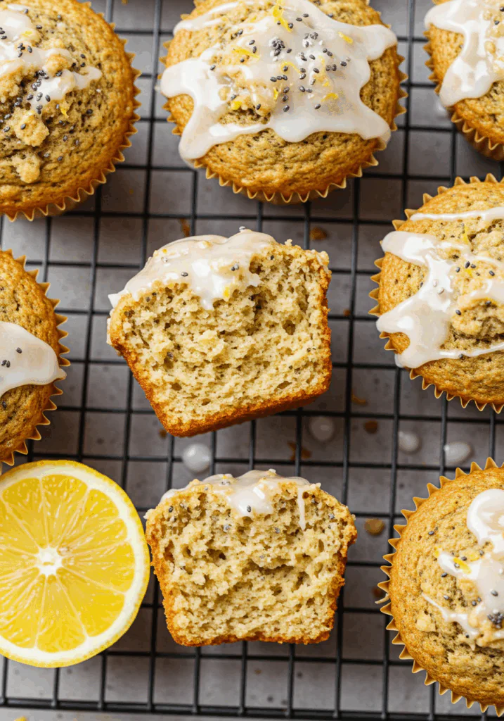 Lemon Chia Oat Muffins