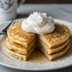 Sweet Coconut Cream Pancakes