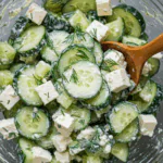 Cucumber feta salad