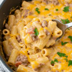 Loaded Cheeseburger Alfredo Pasta