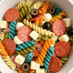 Chilled 4th of July Pasta Salad