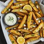 Greek Feta Fries with Feta Cheese