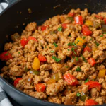 Ground Turkey and Peppers