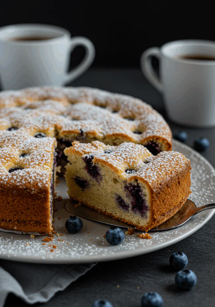 German Blueberry Cake (Blaubeerkuchen)