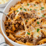 Philly Cheesesteak Pasta Bake