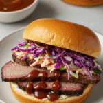 Brisket Sandwich with Pickled Red Cabbage